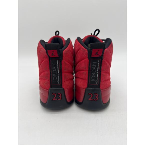 Air Jordan 12 Reverse Flu Game Retro Sneaker Size 9 2020 Red Black CT8013-602 - Picture 4 of 6